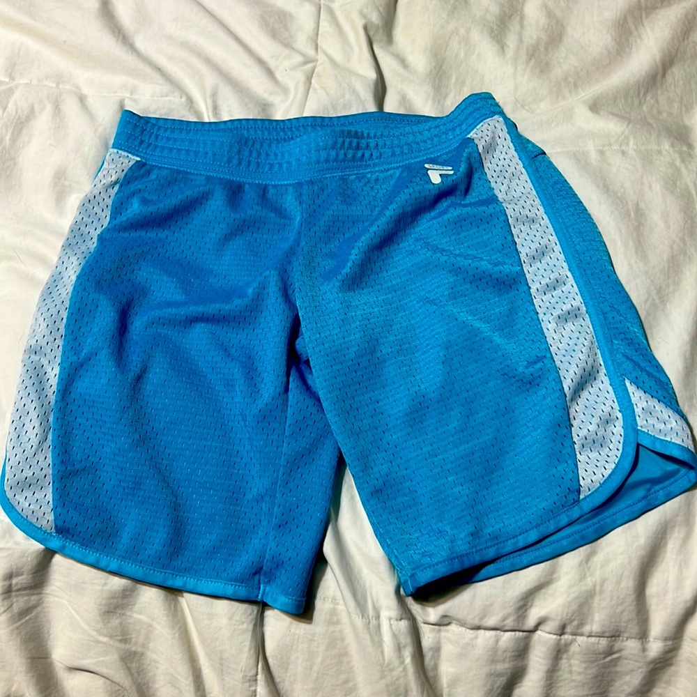 Fila sport blue girls small basketball shorts